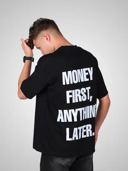 Money Oversized T-Shirt ( Black )