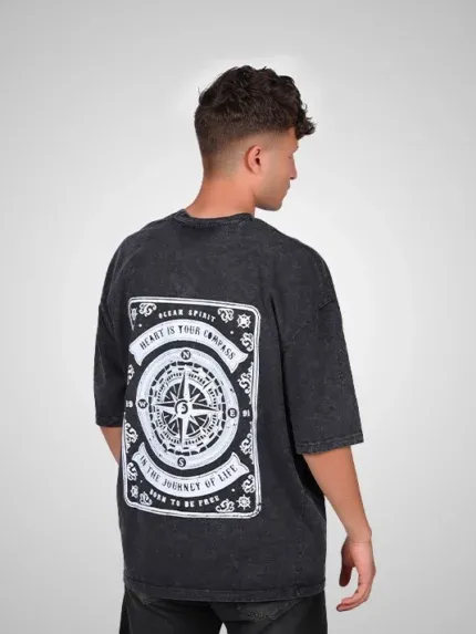 Compass Oversized T-Shirt (Quarry)